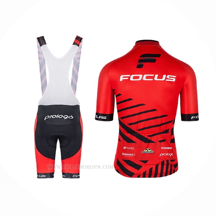 2017 Ropa Ciclismo Focus XC Rojo Mangas Corta y Culotte Corto